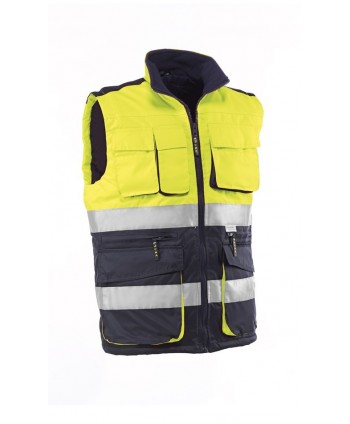 CHALECO ELBRUS HV717 AM/AZUL T-XL